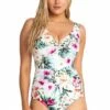 Jantzen Summer E/F Cup Twist Front One Piece White