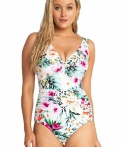 Jantzen Summer E/F Cup Twist Front One Piece White