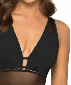 Jets Aspire D/DD Cup Plunge One Piece Black -Cheap Swimweargalore Store jetj10458ddd aspire ddd plunge op 4