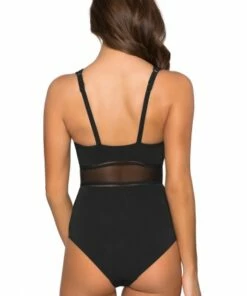 Jets Aspire D/DD Cup Plunge One Piece Black -Cheap Swimweargalore Store jetj10458ddd aspire ddd plunge op 5