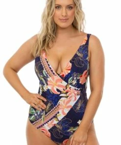 Jets Desert Bloom D/DD Cup One Piece Indigo