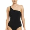 Jets Jetset One Shoulder One Piece Black