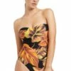 Jets Palmas Bandeau One Piece Black