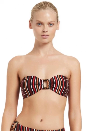 Jets Bedouin Stripe Bandeau Bra Black 1 Jets Bedouin Stripe Bandeau Bra Black