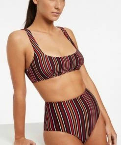 Jets Bedouin Stripe C/D Cup Underwire Bra Black -Cheap Swimweargalore Store jetj40317cd.001 jets bedouin stripe c d cup underwire bra 3