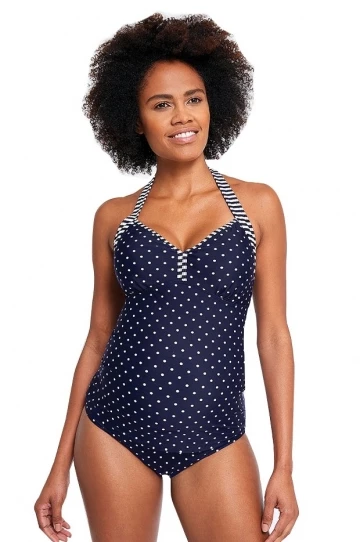 Jojo Maman Bebe Maternity Stripe Tankini Set Navy 1 Jojo Maman Bebe Maternity Stripe Tankini Set Navy