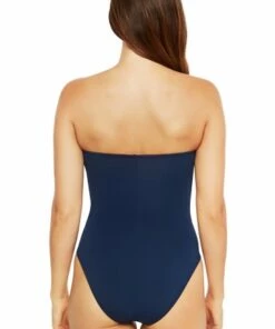 La Blanca Lets Duet Bandeau One Piece Indigo -Cheap Swimweargalore Store lablbogw20.402 la blanca lets duet bandeau one piece1