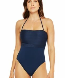 La Blanca Lets Duet Bandeau One Piece Indigo