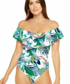 La Blanca In The Moment Off Shoulder One Piece Multi