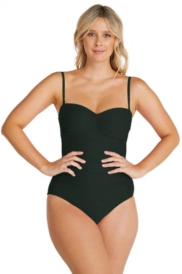 Baku Rococco Bandeau One Piece Olive 1 Baku Rococco Bandeau One Piece Olive