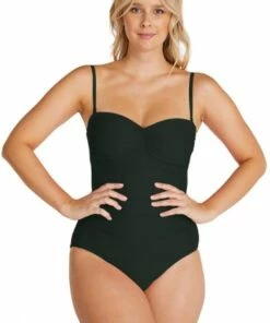 Baku Rococco Bandeau One Piece Olive