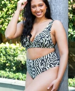 Seafolly Mandalay High Waist Pant Olive -Cheap Swimweargalore Store mandalay bikini 1