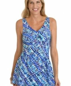 Maxine Sticks And Stones Swim Dress Navy