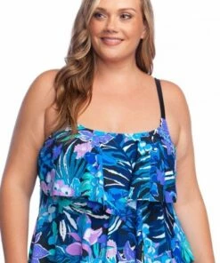 Maxine Secret Garden Tiered Tankini Separate Multi