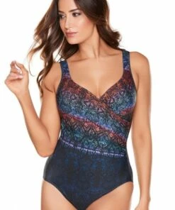 Miraclesuit Tramonto Belle It's A Wrap One Piece Bronze