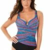 Miraclesuit Carnivale Layered Escape One Piece Multi