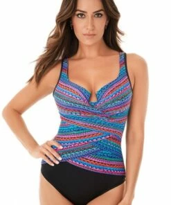 Miraclesuit Carnivale Layered Escape One Piece Multi