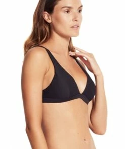Milea Mini Rib Fixed Tri Nero -Cheap Swimweargalore Store mle3172rib milea mini rib fixed tri black back