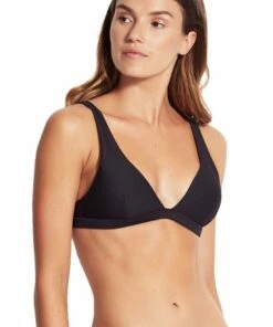 Milea Mini Rib Fixed Tri Nero