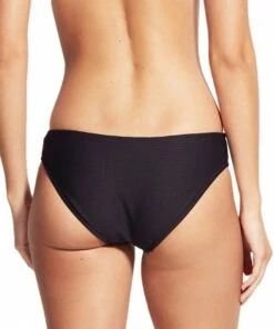 Milea Mini Rib Hipster Pant Ink -Cheap Swimweargalore Store mle4052rib milea mini rib hipster pant black back 3