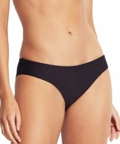 Milea Mini Rib Hipster Pant Ink -Cheap Swimweargalore Store mle4052rib milea mini rib hipster pant black front