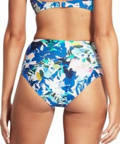 Milea Milea Artistic Expression High Waist Pant Soft Cobalt -Cheap Swimweargalore Store mle4157art milea artistic expression high waist pant1 2