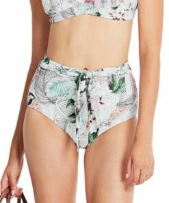 Milea Le Paradis Tie High Waist Pant Ecru