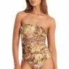 Monte & Lou Daphne Spliced Bandeau One Piece Daphne