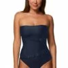 Monte & Lou Monte & Lou Bandeau One Piece Midnight