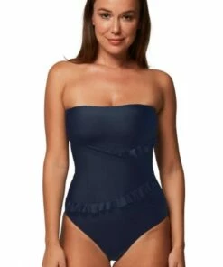 Monte & Lou Monte & Lou Bandeau One Piece Midnight