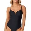 Monte & Lou Monte & Lou V Wire One Piece Black