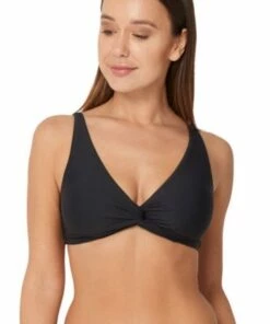 Monte & Lou Multi Fit Twist Crop Black