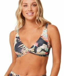 Monte & Lou Mystique Multi Fit Twist Crop Licorice