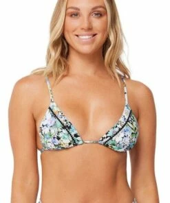 Monte & Lou Vintage Vacay Slide Tri Black