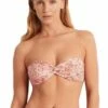 Monte & Lou Surat Twist Bandeau Bra Sunset