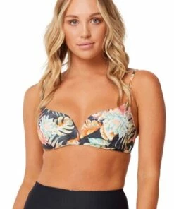 Monte & Lou Mystique V Wire Bra Licorice