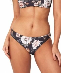 Monte & Lou Vintage Floral Regular Pant Graphite