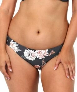 Monte & Lou Vintage Floral Twin Band Pant Graphite