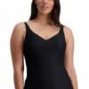 Moontide Manhattan E/F Cup Tankini Separate Black