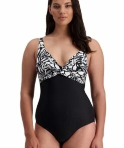 Moontide Silhouette F/G Cup One Piece Black/White