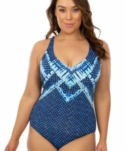Moontide Pop Indigo E/F Cup One Piece Indigo