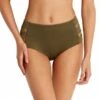 Seafolly High Waisted Quilted Pant Olive