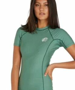 O'Neill Basic Skins Short Sleeve Suntop Clay -Cheap Swimweargalore Store one3548oas.370 oneill basic suntop 1