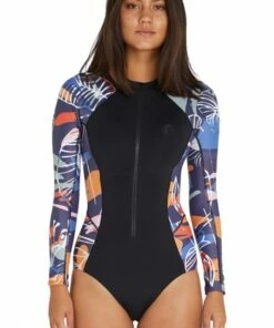 O'Neill Bahia Long Sleeve Sunsuit Navy