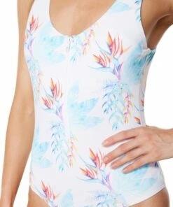 O'Neill O'Neill Sunset One Piece White -Cheap Swimweargalore Store oneill 4721946 sunset one piece wpd white paradise 5