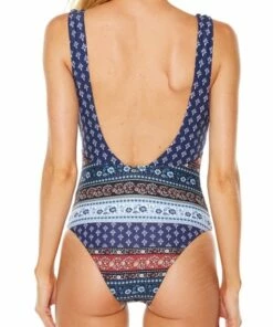 O'Neill O'Neill Scoop One Piece Navy -Cheap Swimweargalore Store oneill 4721962 scoop one piece nbd navy border 3