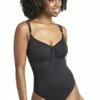 Panache Anya Riva F Cup One Piece Black