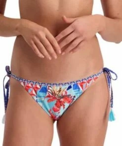 Piha Tartan Mix Tie Side Pant Multi