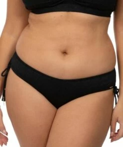 Piha Gelato Adjustable Side Pant Black -Cheap Swimweargalore Store pih2125gt.001 piha gelato adjustable side pant front