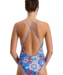 Piha Summerfest Ruffle One Piece Blue -Cheap Swimweargalore Store piha summerfest ruffle one piece2